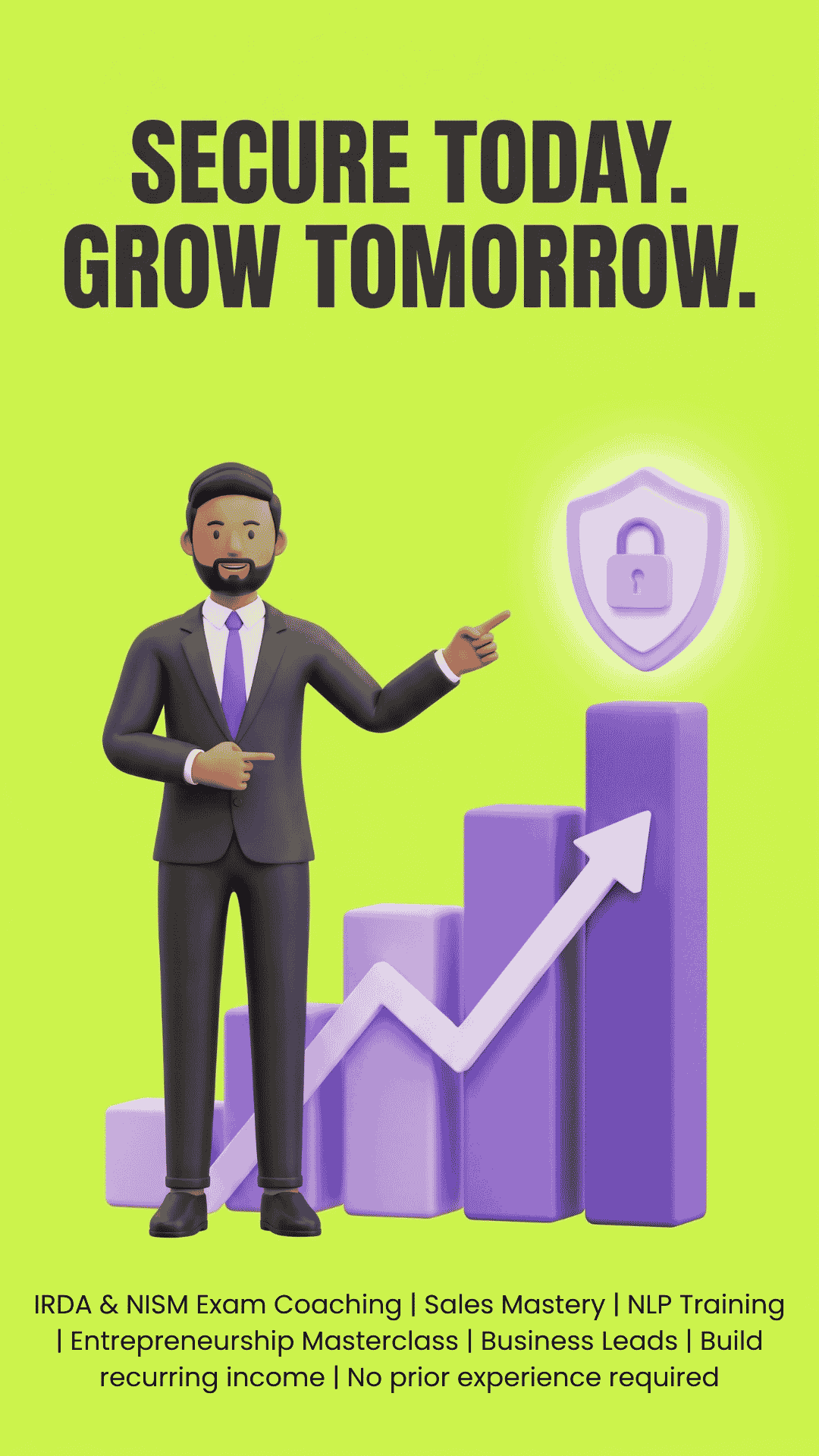 manyfestation-Secure-today-grow-tomorrow-for-training IRDA & NISM Exam Coaching | Sales Mastery | NLP Training | Entrepreneurship Masterclass | Business Leads | Build recurring income | No prior experience required